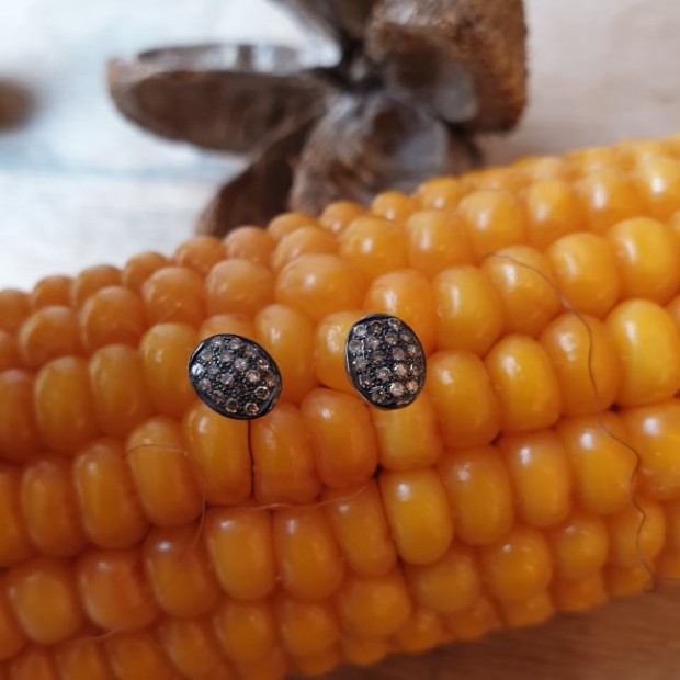 5 Octobre auskarai  su deimantais Oreille  PILLI2